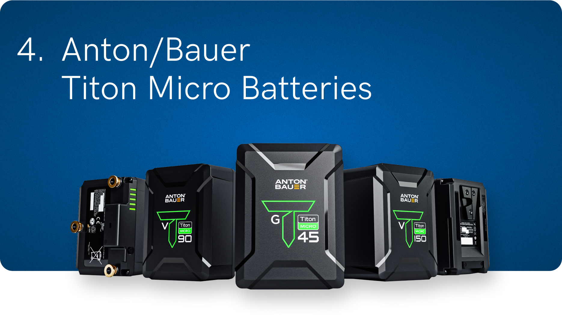 4. Anton/Bauer Titon Micro Batteries