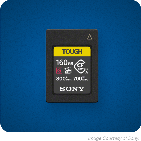 10. Sony 160GB CFexpress Type A TOUCH Memory Card