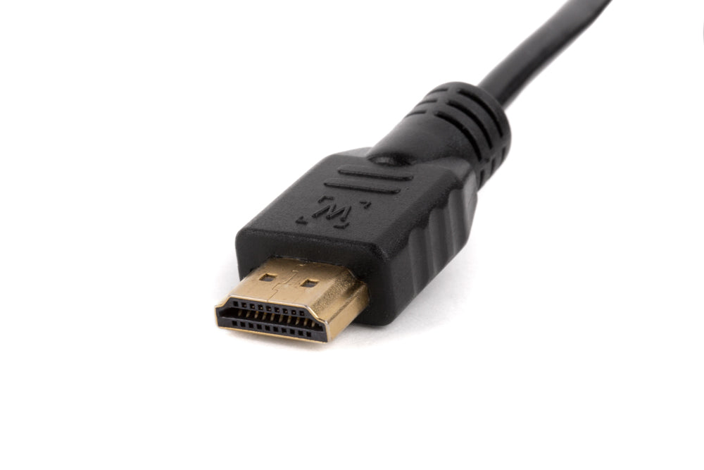 WC Coiled Right Angle Micro HDMI to Full HDMI (12")