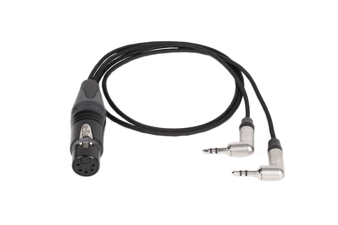 Dual 3.5mm TRS to 5pin Female XLR (18")