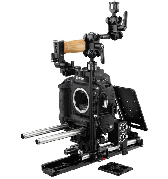 professional canon 1dx & canon 1dc dslr camera support kit & accessories from wooden camera