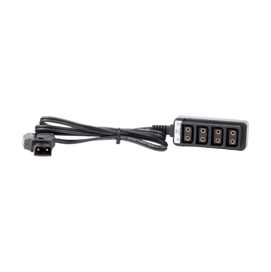 D Tap Male to 4 Port D-Tap Female Splitter Adapter Power D Tap Male to 4 Port D-Tap Female Splitter Adapter Power