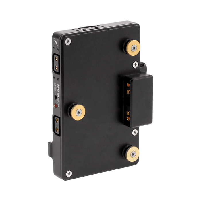 WC Pro Gold Mount Camera Side to V-Mount Battery Side Adapter (3x D-Tap and Digital Fuse)