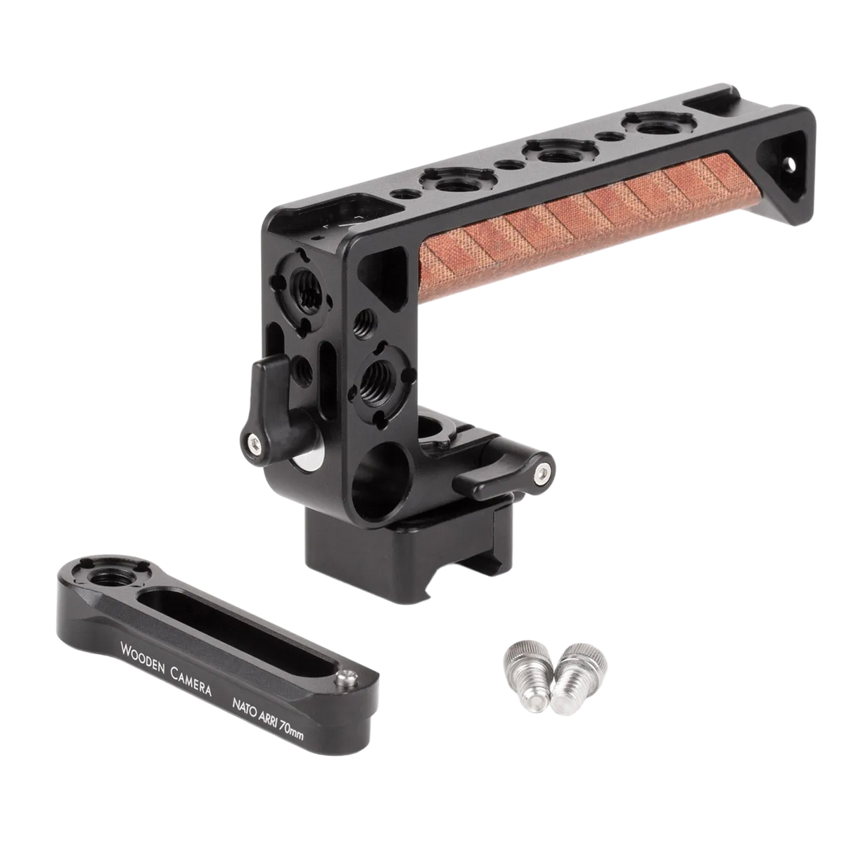 camvate木製Handgrip with NATOレールロゼット拡張子アーム(Left Hand) n5ksbvb CAMVATE Quick Release ARCA Swiss Style Wooden Hand Grip Either