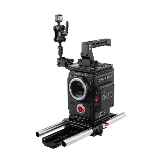 professional 19mm red weapon and red dsmc2 camera support kit & accessories from wooden camera