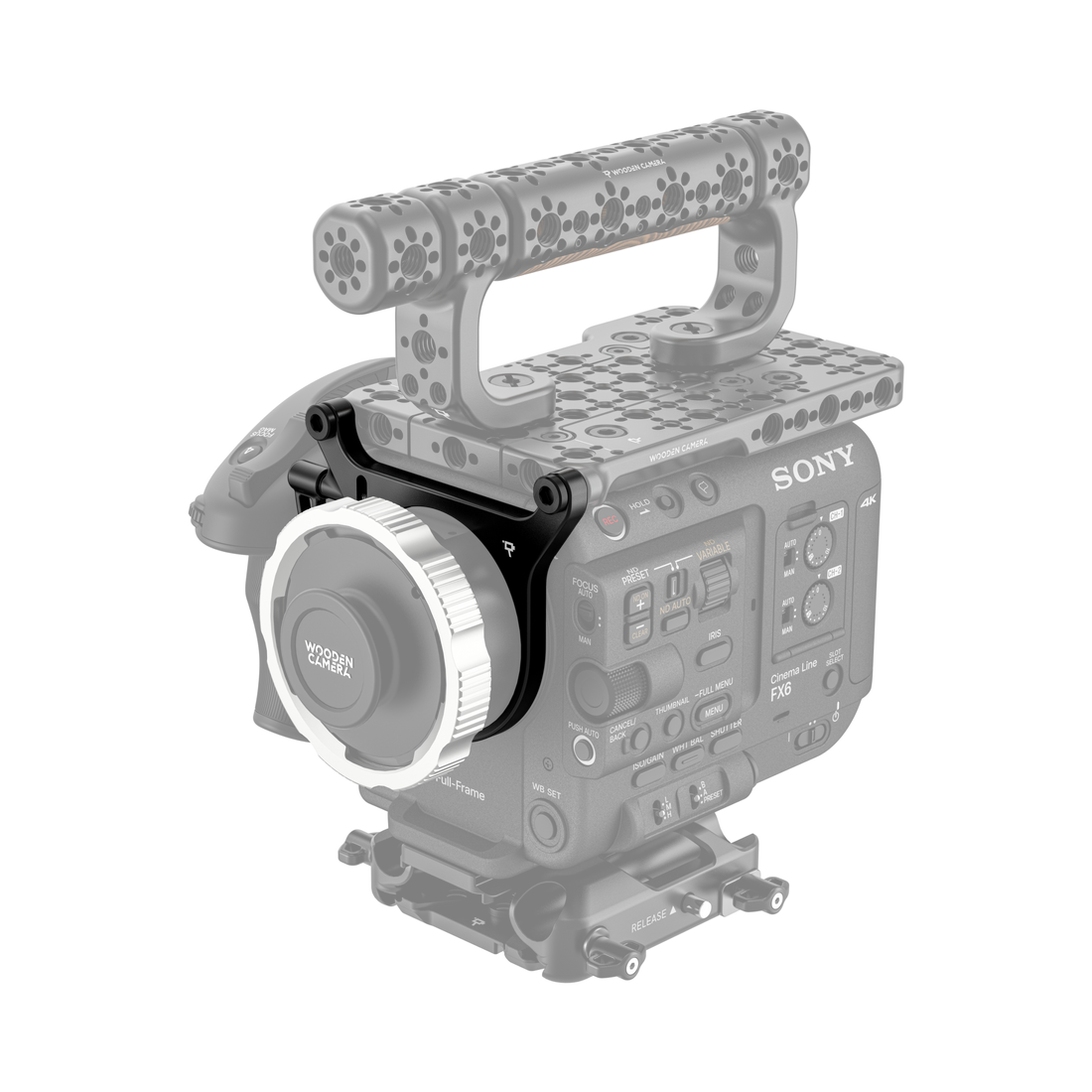 Lens Support Mount for Sony FX6 - Installed