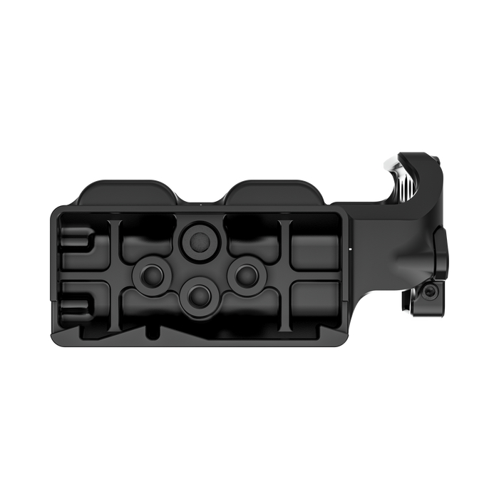 wooden camera cage l-bracket for canon eos c50 - bottom