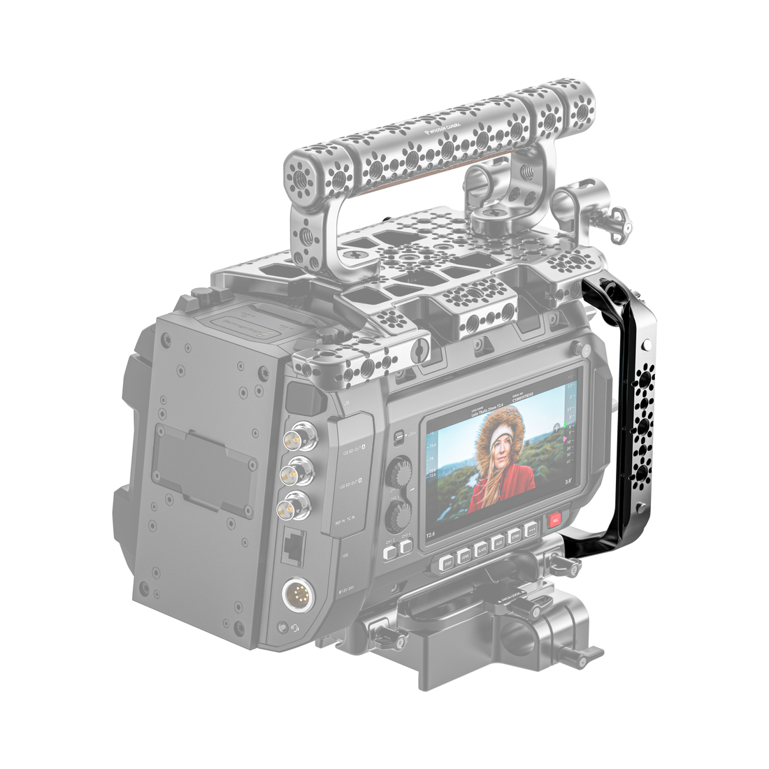 Right Side Rail for Blackmagic URSA Cine 12K/17K - Installed