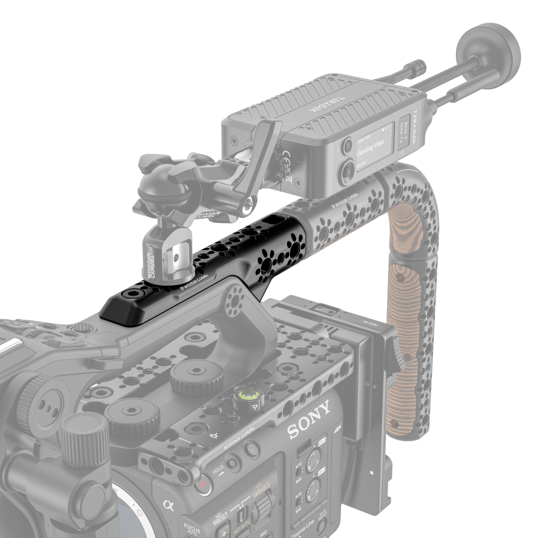 Native Handle Cheese Plate for Sony FX6 - Installed Accesories