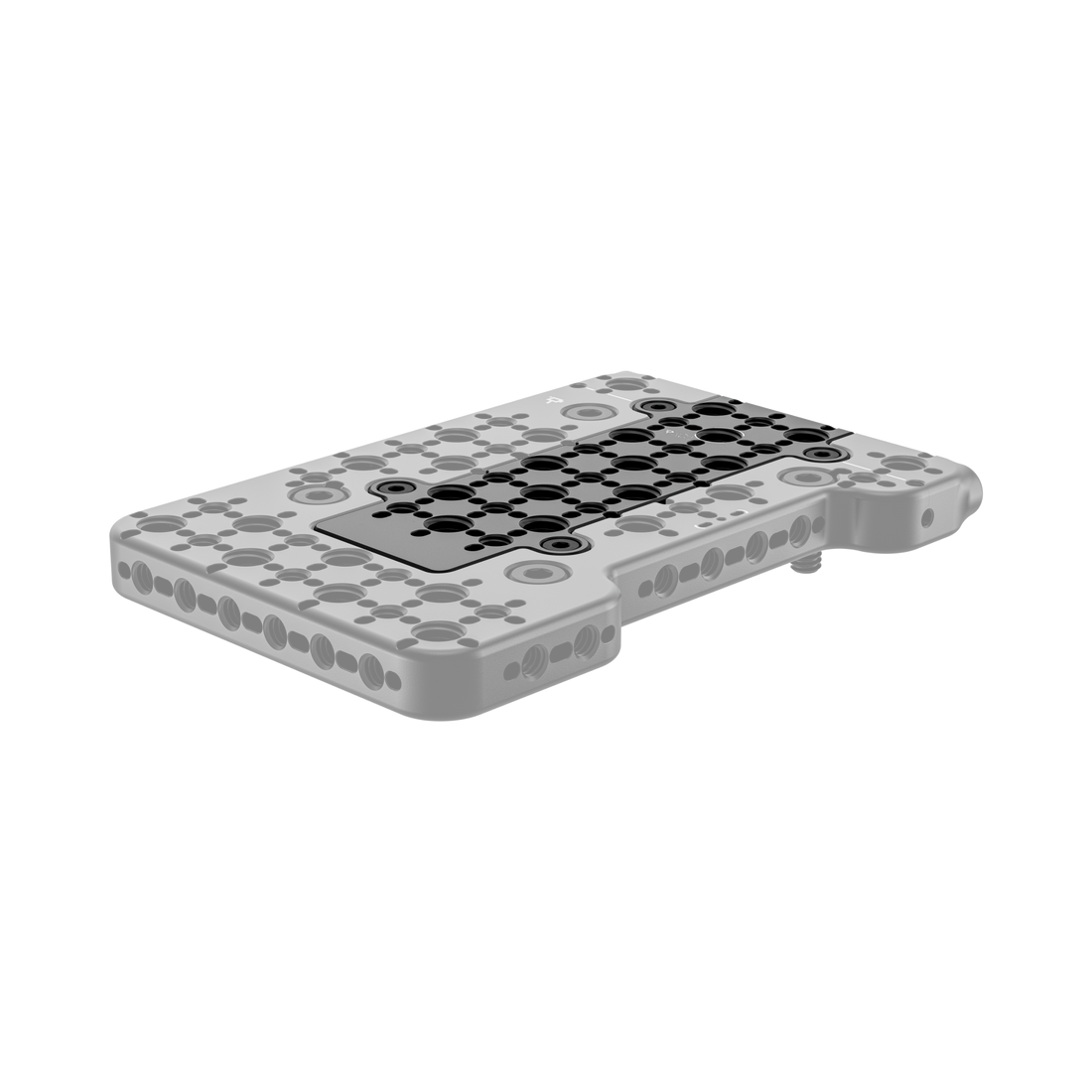 Center Cheese Plate for Sony FX6 - Three Quarter - Back - Installed