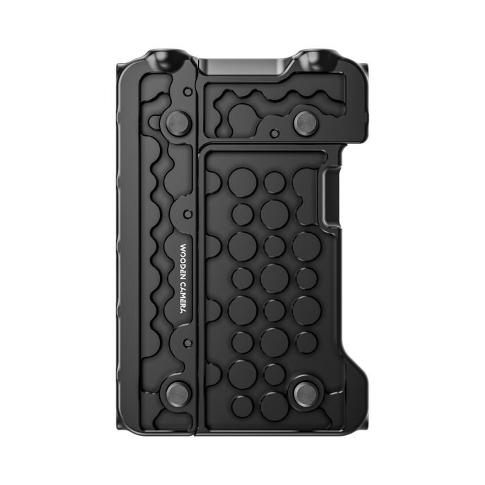 back of fujifilm eterna 55 top plate plate with accessory points on a white background