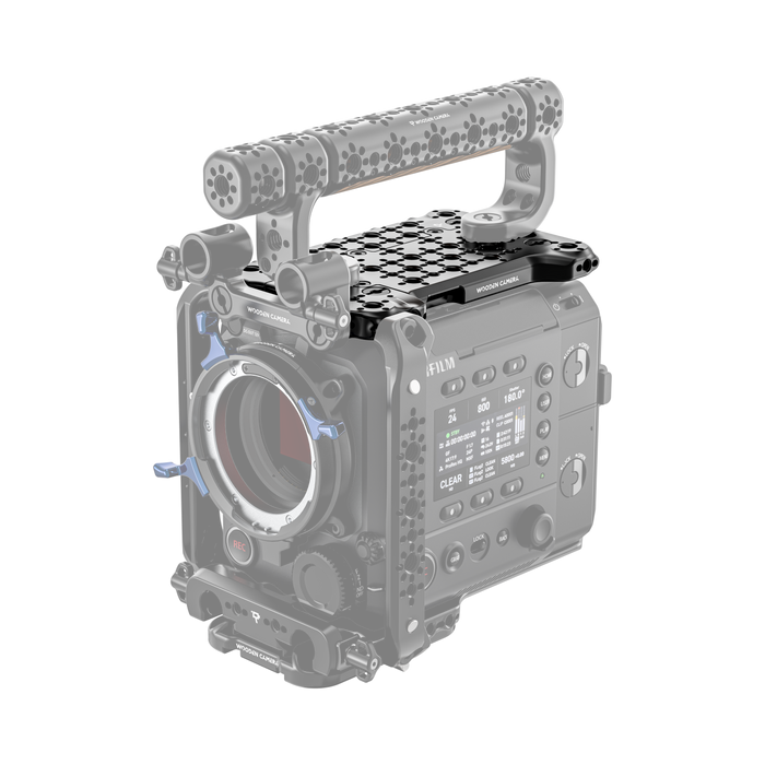 fujifilm eterna 55 camera body with a top handle system on a white background