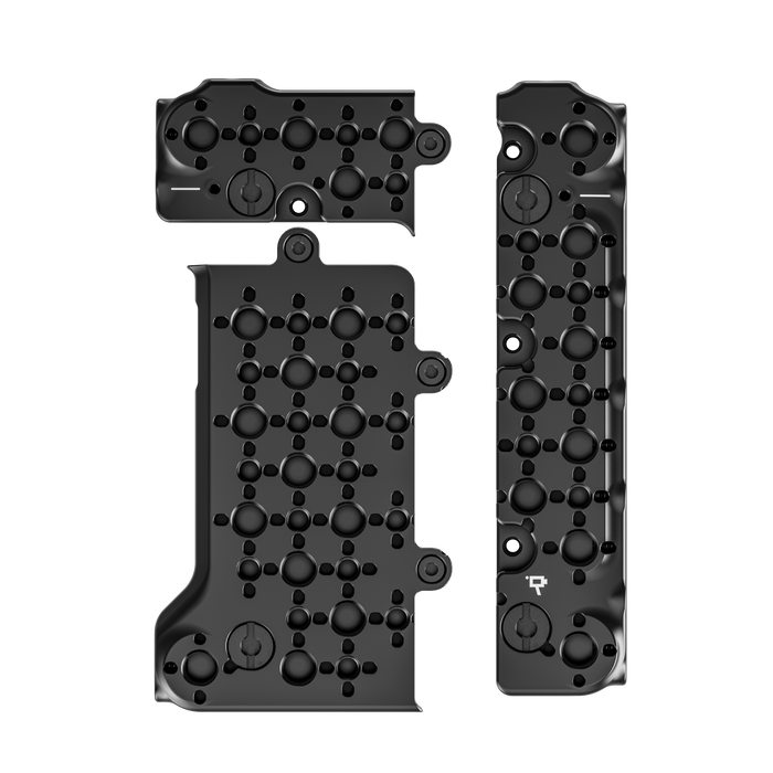 fujifilm eterna 55 top plate plate broken out with accessory points on a white background 