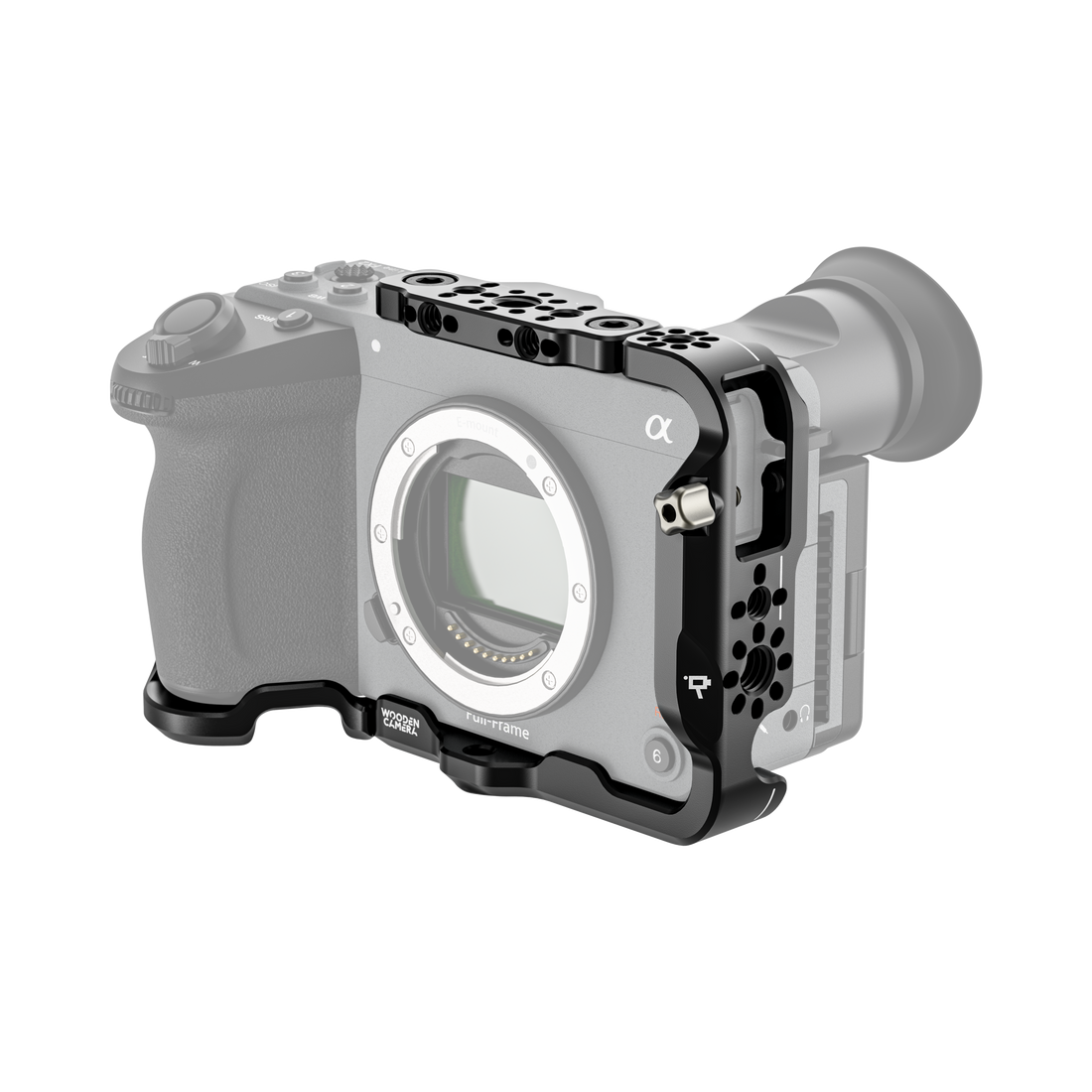 sony fx2 full cage on camera front