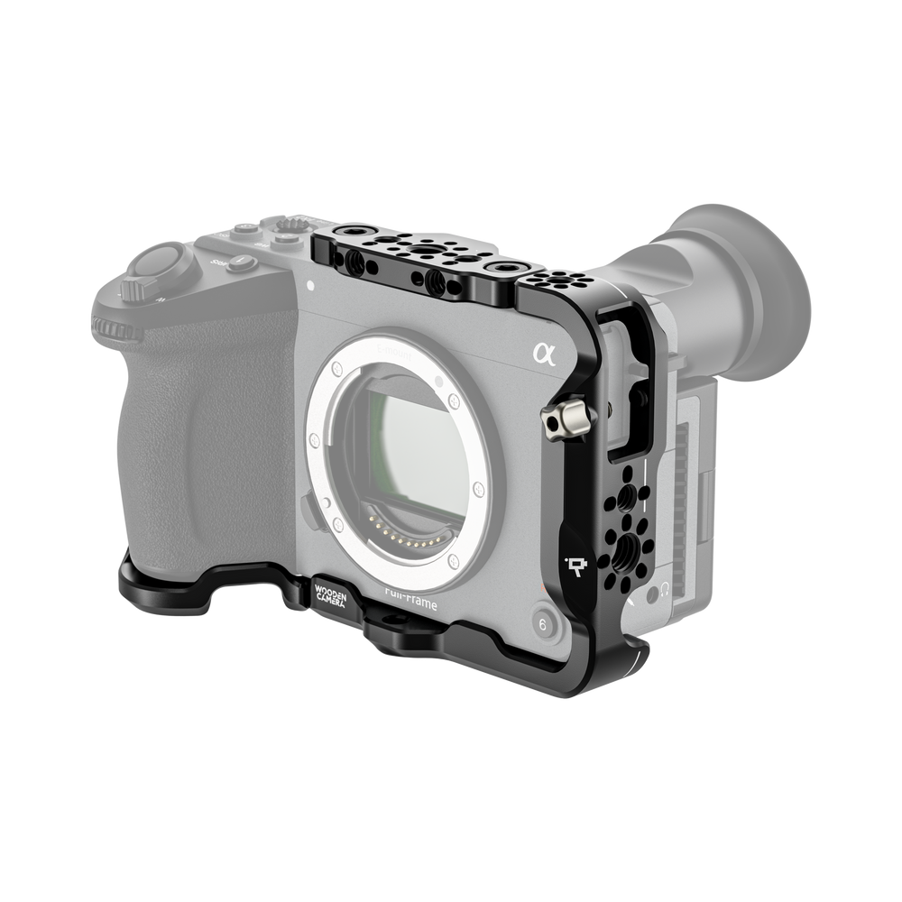 sony fx2 full cage on camera front