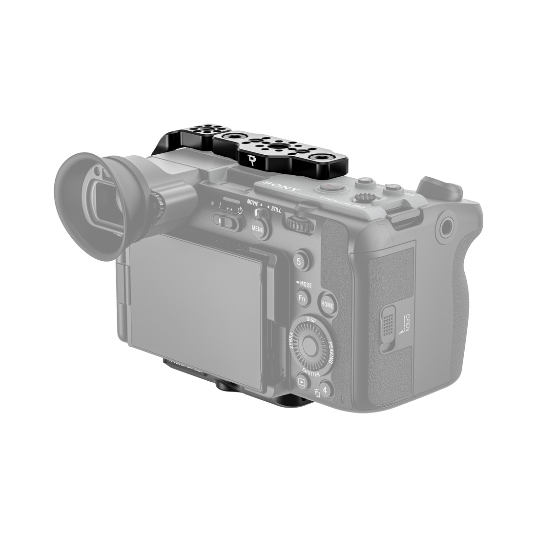 sony fx2 half cage on camera back