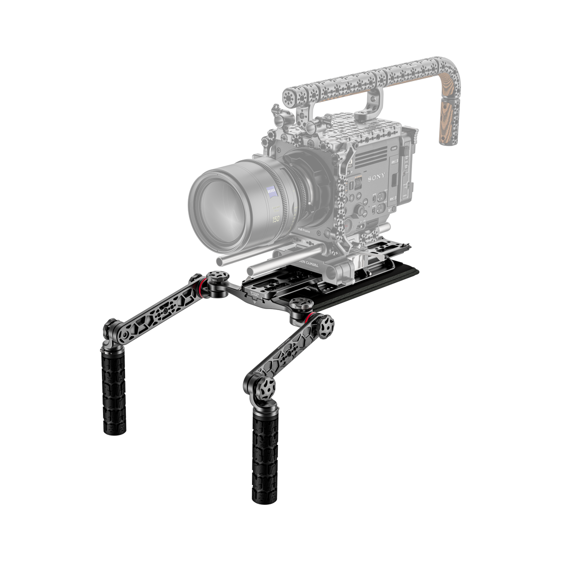 Camera with a shoulder rig 