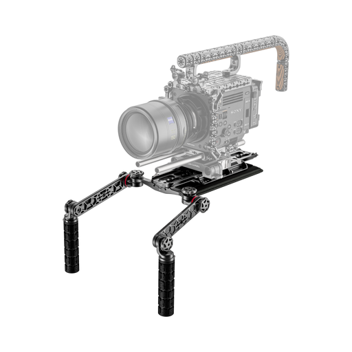 Camera with a shoulder rig 