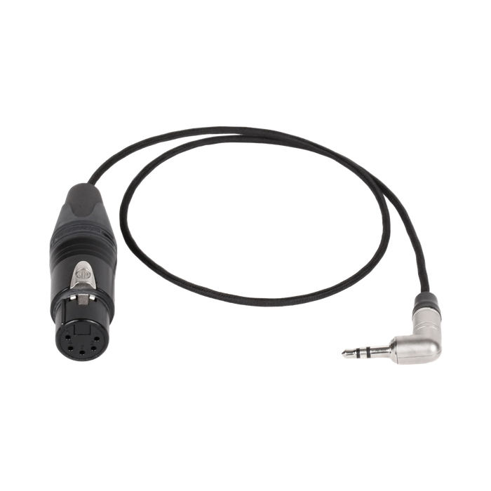 Single 3.5mm TRS to 5pin Female XLR (18")