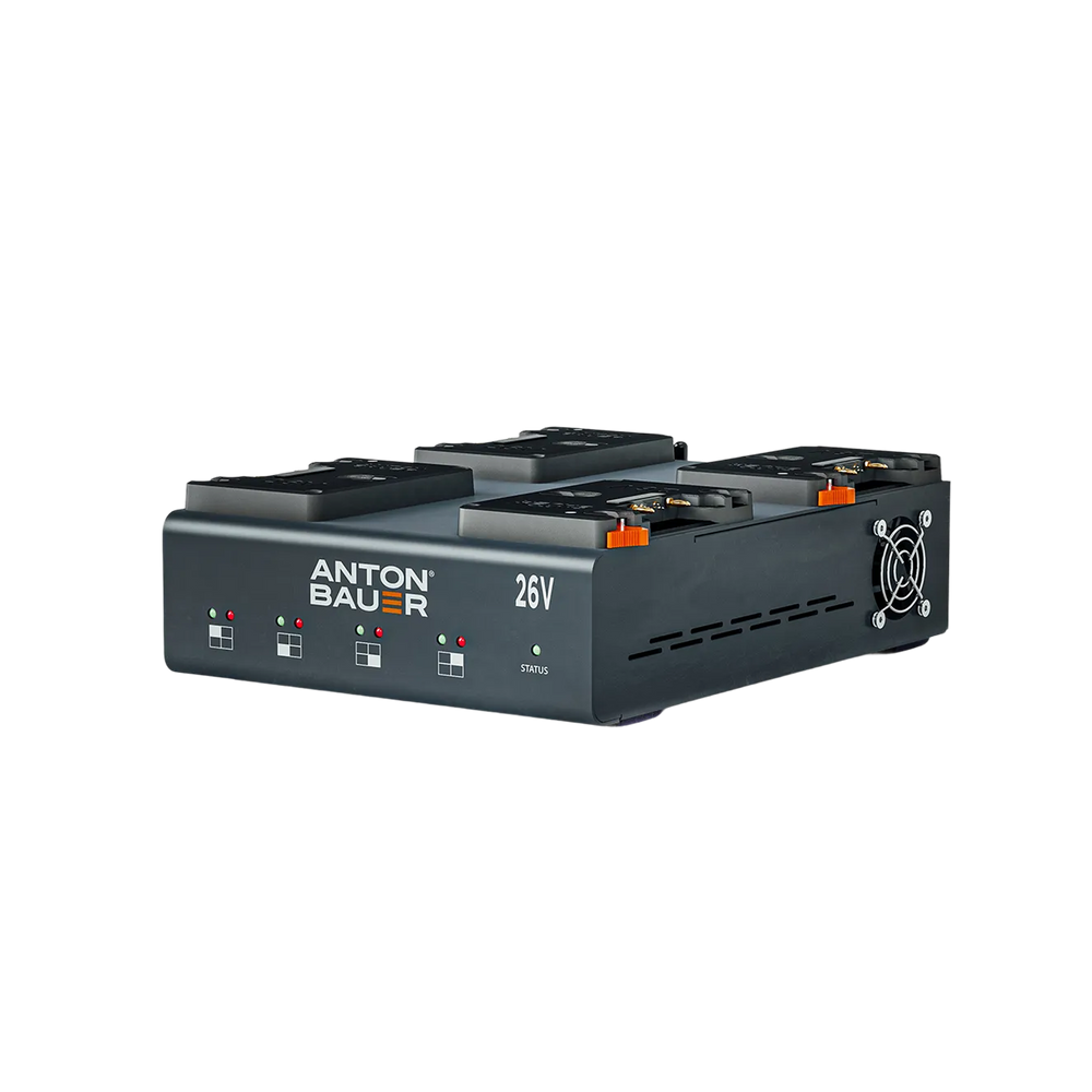 Anton Bauer Dionic 26V LP4 Quad Gold Mount Plus Charger