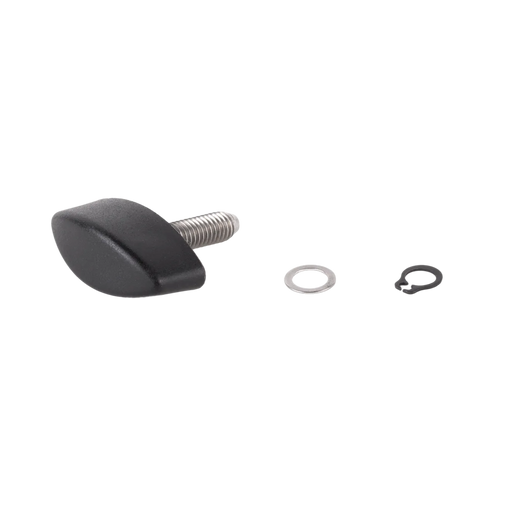 M6 Knob (20mm), Washer, and Retaining Ring