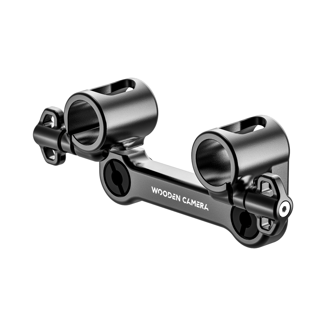 wooden camera top plate dual rod clamp