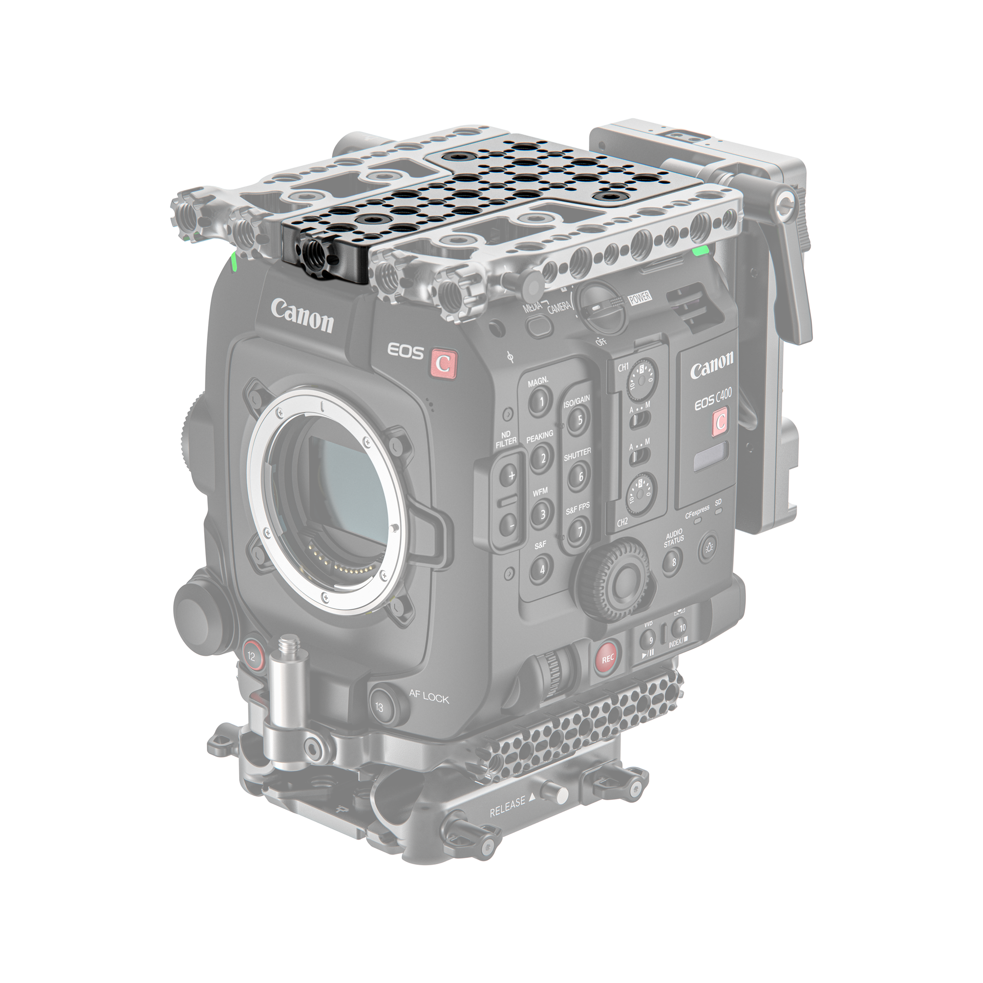 canon c80用wooden camera top plateトッププレート Top Plate for Canon EOS C80 – Wooden Camera