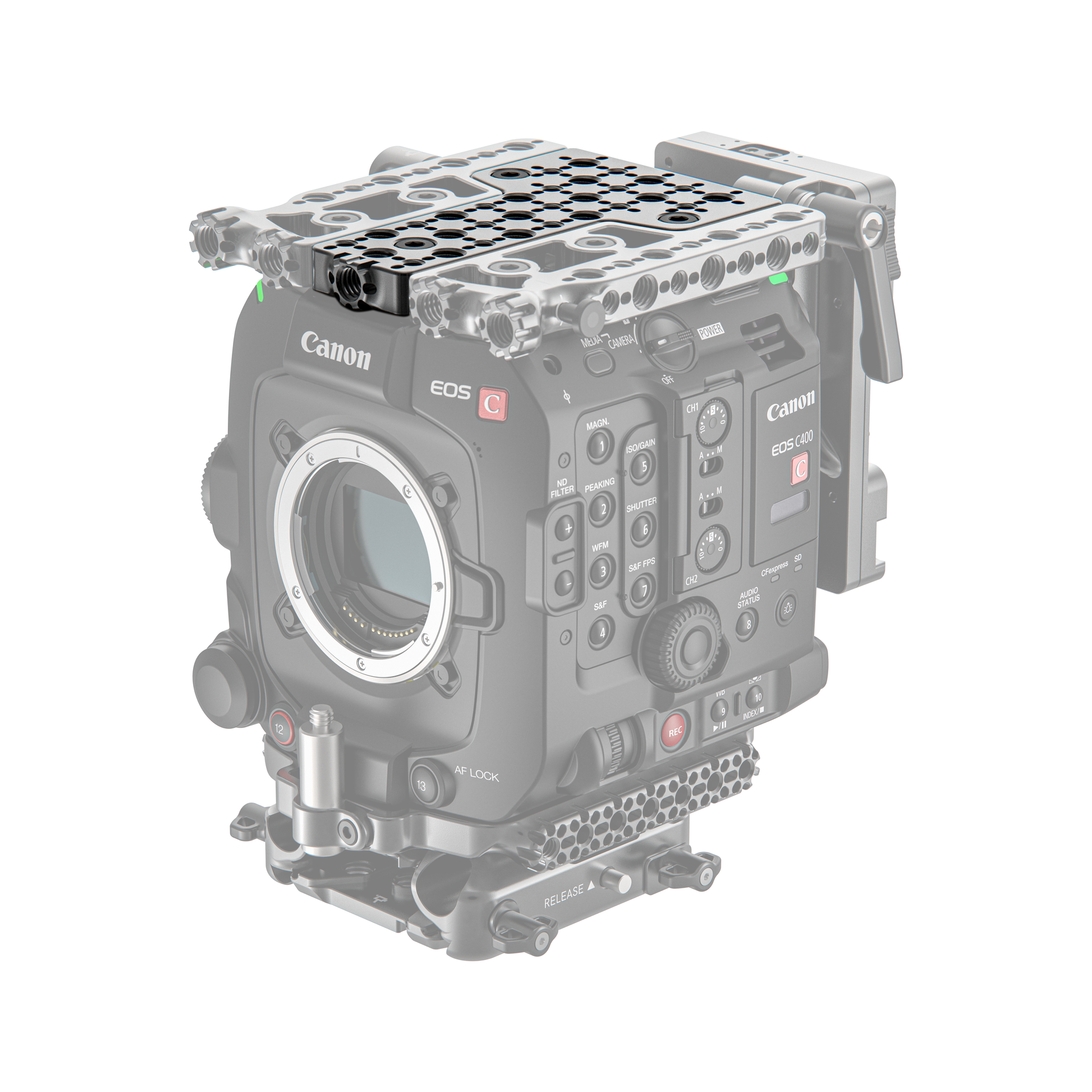 Top Plate for Canon EOS C400 (Center) – Wooden Camera