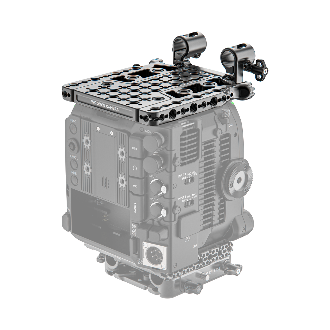 canon c400 top plate system installed back