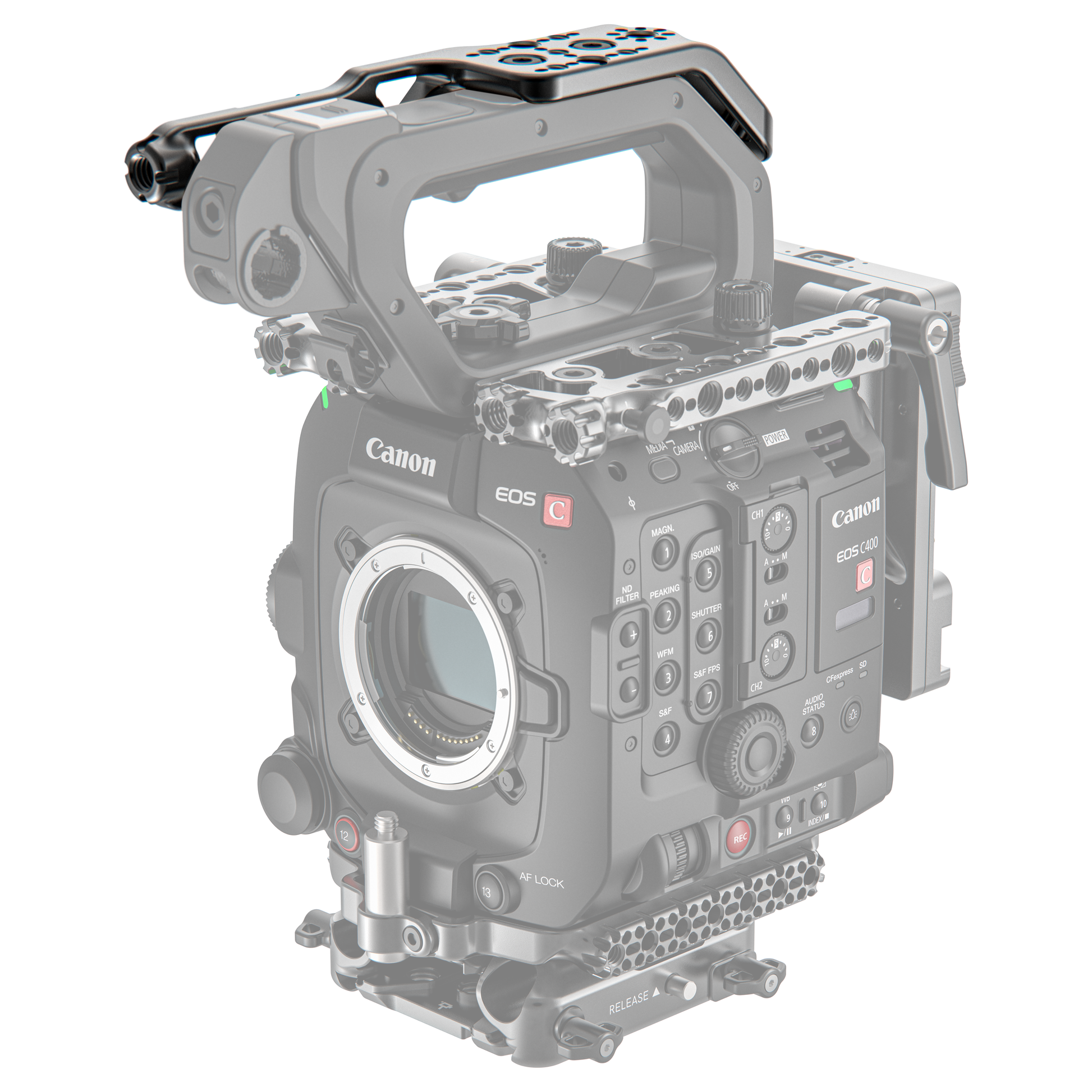 Top Handle Cheese Plate for Canon EOS C400 – Wooden Camera