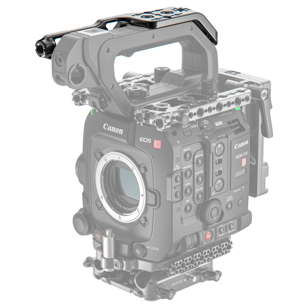 Top Handle Cheese Plate for Canon EOS C400 – Wooden Camera