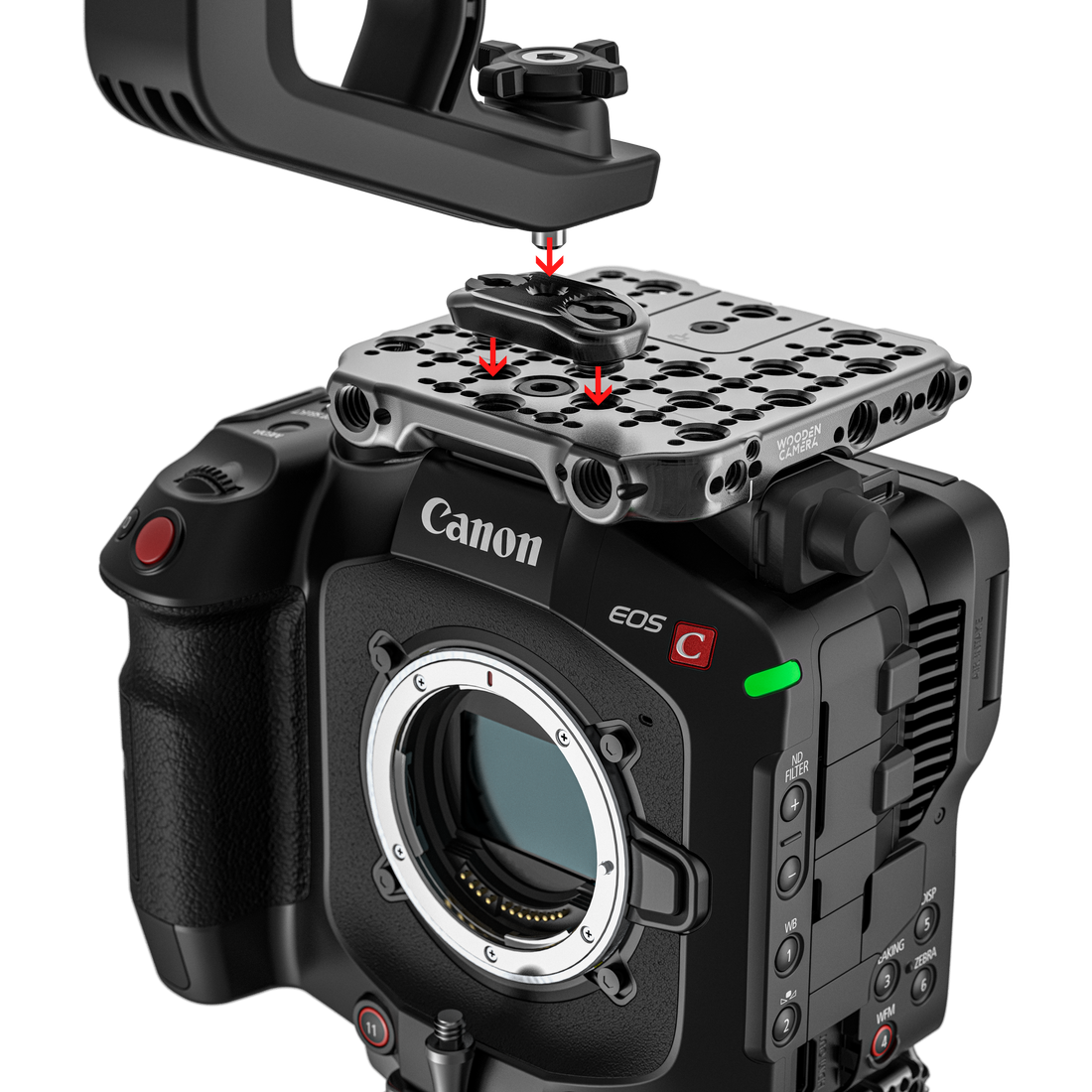 A00838 Canon 1/4"-20 Ridge Plate (Dual 3/8"-16 Mount)