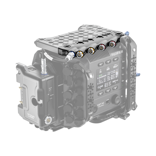 fujifilm eterna 55 back of camera body with power strip