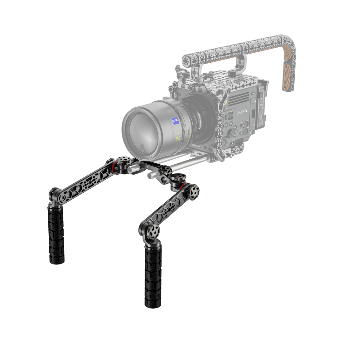 A01001, 15mm studio handgrip kit installed on camera 