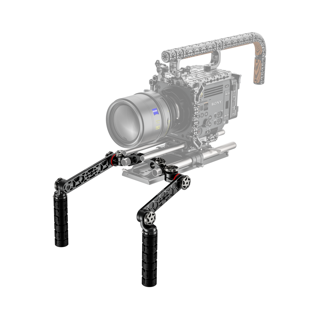 A01002, 19mm studio handgrip kit installed on camera 