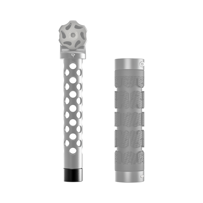 shoulder rig handgrip extension installed on  handgrip