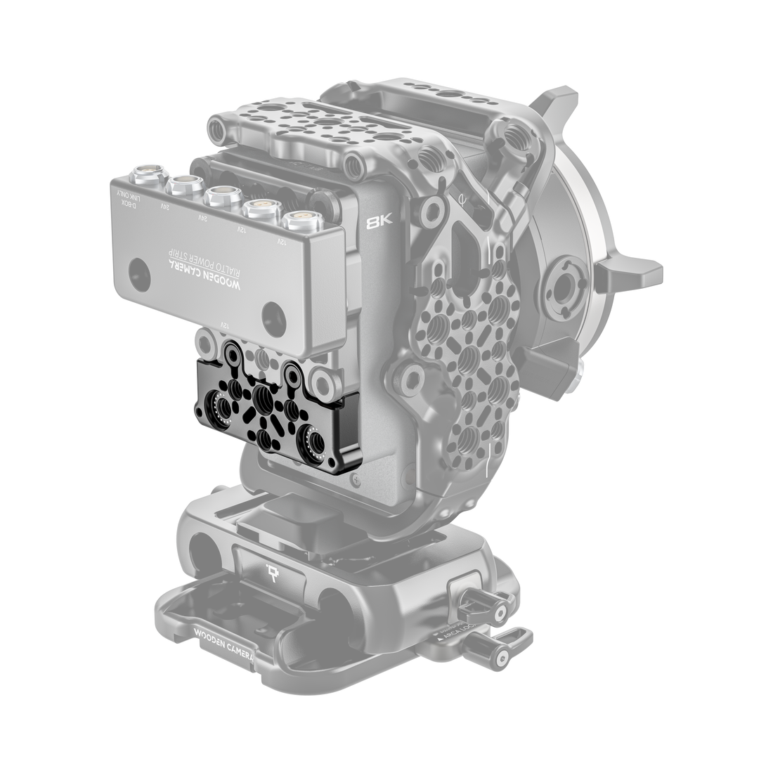 rear cheese plate extensions for rialto mini on camera with power strip 2