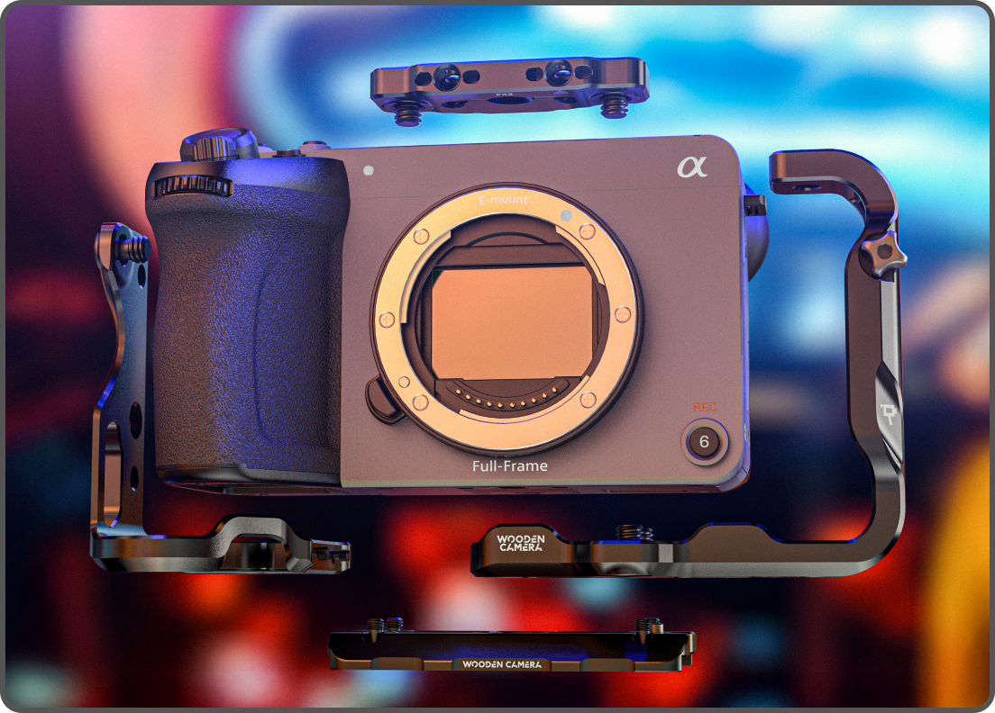 Wooden Camera Sony FX2 Modular Cage Design
