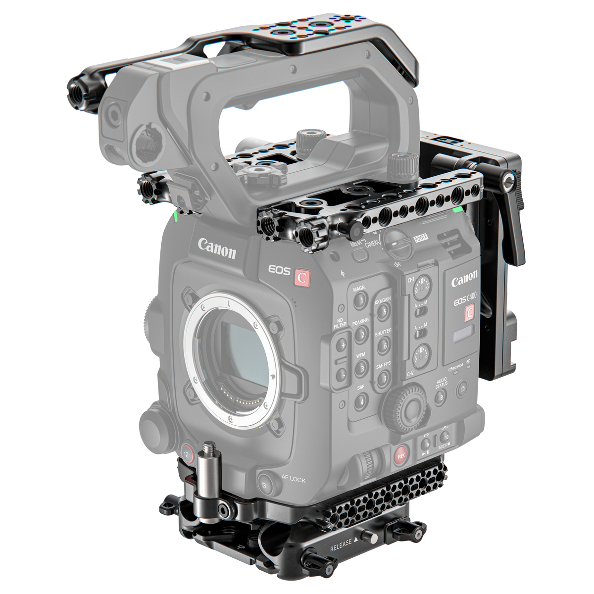 Core Accessory Cage System for Canon EOS C400 – Wooden Camera