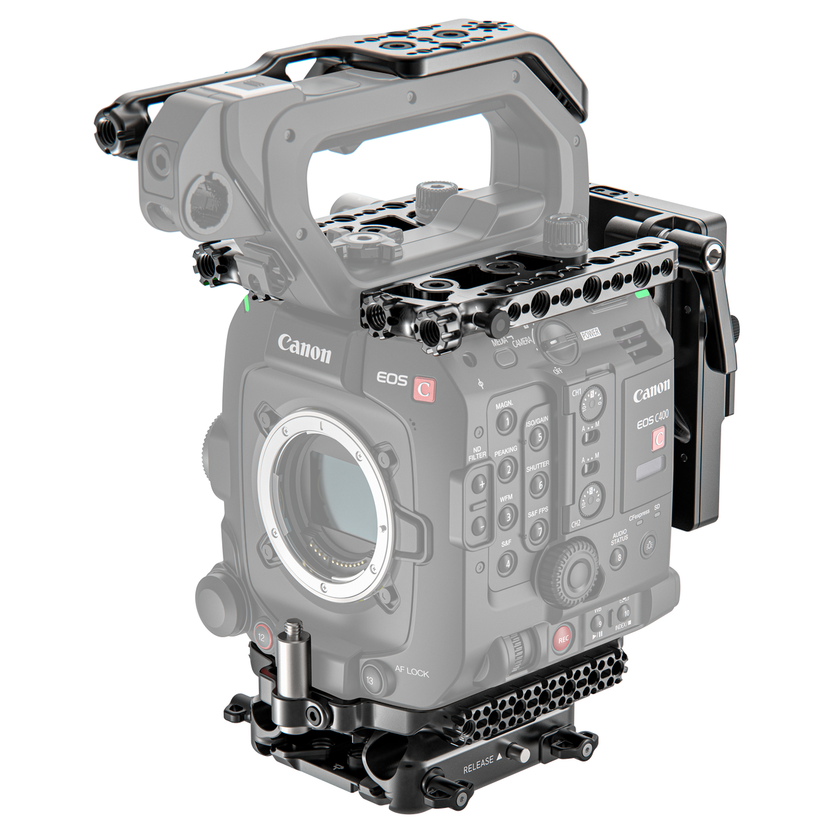 Core Accessory Cage System for Canon EOS C400 – Wooden Camera