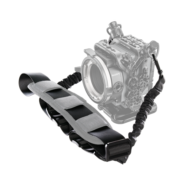 Black Camera Shoulder Strap with Elastic Cords - Wooden Camera