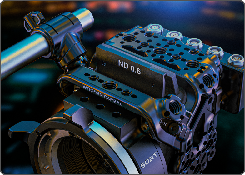 Wooden Camera Accessories for Sony Rialto Mini Cage Extension rod mounts filter drop