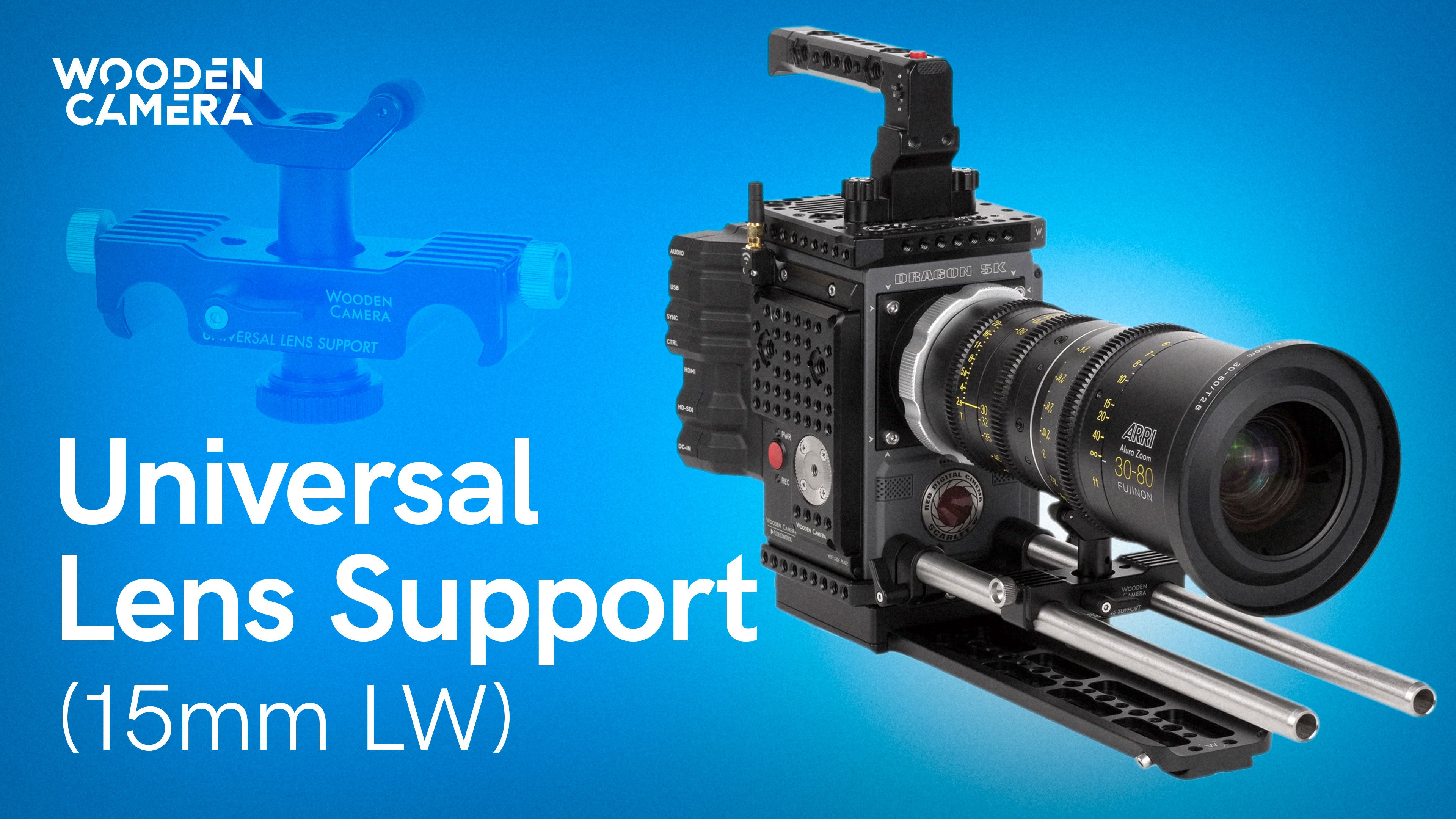 Universal Lens Support (19mm/15mm Studio) – Wooden Camera