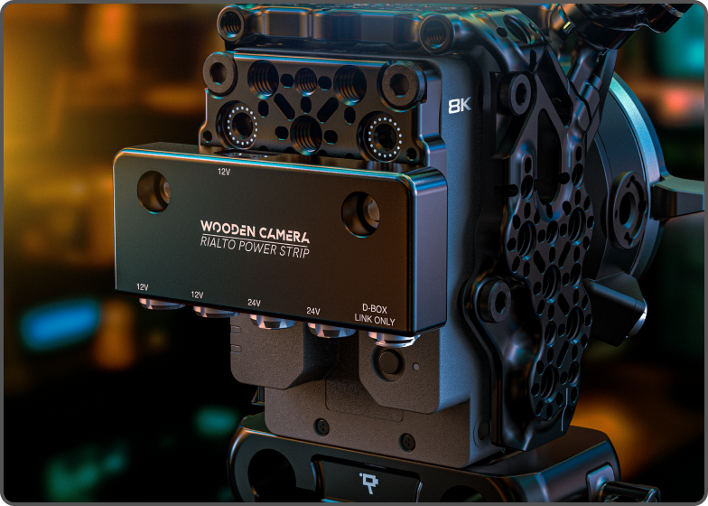 Wooden Camera Accessories for Sony Rialto Mini power strip with rear plate