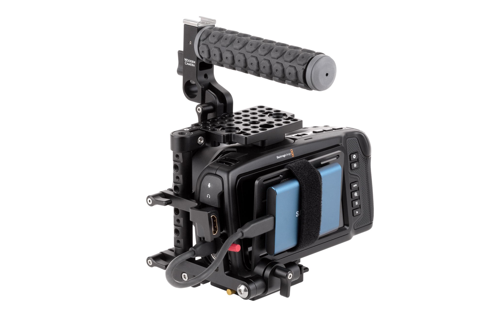Unified BMPCC4K / BMPCC6K Camera Cage SSD Mount – Wooden Camera