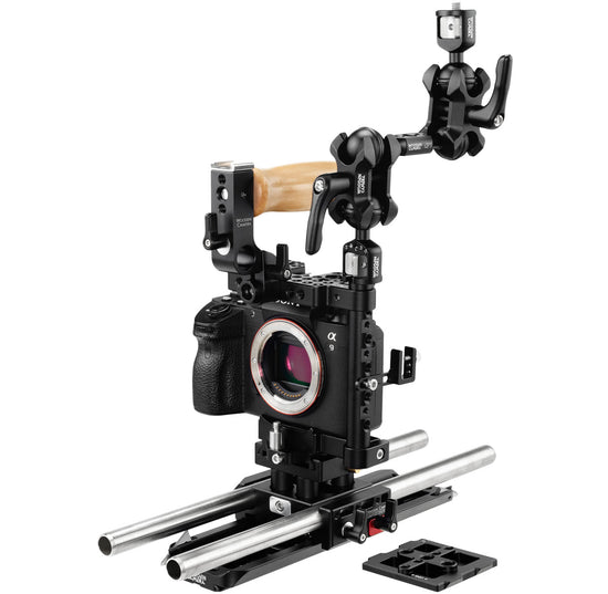 advanced sony a7 & sony a9 dslr camera accessory bundle & camera gear from wooden camera