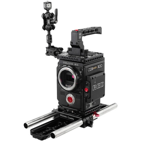 professional 19mm red weapon and red dsmc2 camera support kit & accessories from wooden camera
