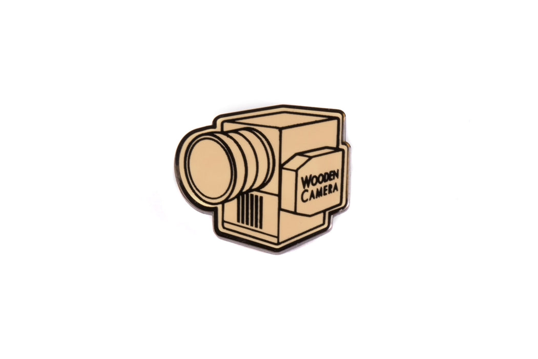 Wooden Camera Lapel Pin